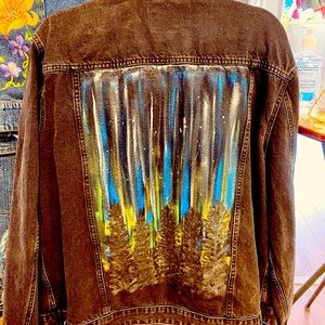 Mens Hand painted jacket.